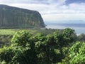 Scenic cliffs and ocean at WaipiÃ¢â¬â¢o Valley on the Big Island of Hawaii